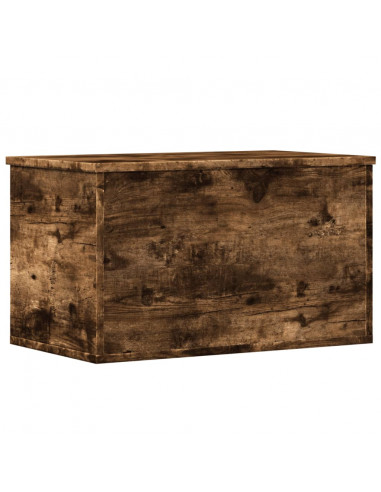Contenitore Portaoggetti Rovere Fumo 60x35x35 cm in Truciolato