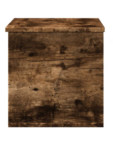 Contenitore Portaoggetti Rovere Fumo 60x35x35 cm in Truciolato