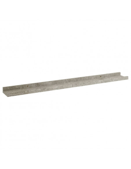 Mensole da Parete 2 pz Grigio Cemento 80x9x3 cm