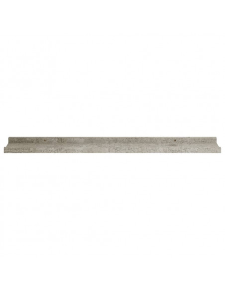 Mensole da Parete 2 pz Grigio Cemento 80x9x3 cm