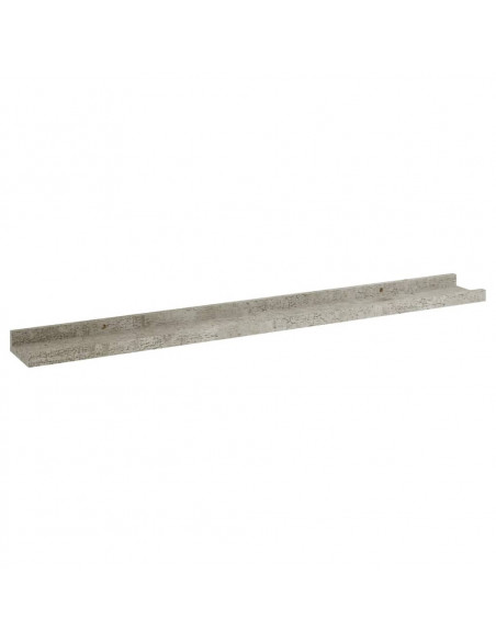 Mensole da Parete 4 pz Grigio Cemento 80x9x3 cm