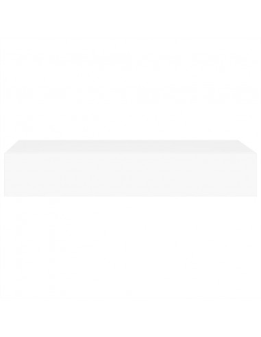 Scaffale con Cassetti da Parete Bianco 60x23,5x10 cm in MDF