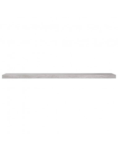 Scaffale a Parete Grigio Cemento 120x23,5x3,8 cm in MDF