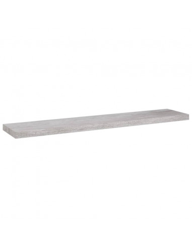 Scaffali a Parete 4 pz Grigio Cemento 120x23,5x3,8 cm in MDF