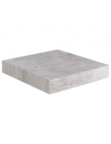 Scaffali a Parete 4 pz Grigio Cemento 23x23,5x3,8 cm in MDF