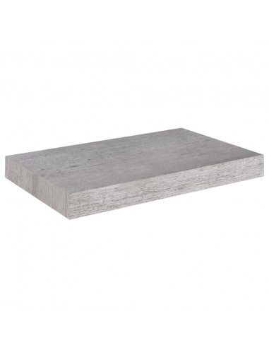 Scaffali a Parete 4 pz Grigio Cemento 40x23x3,8 cm in MDF
