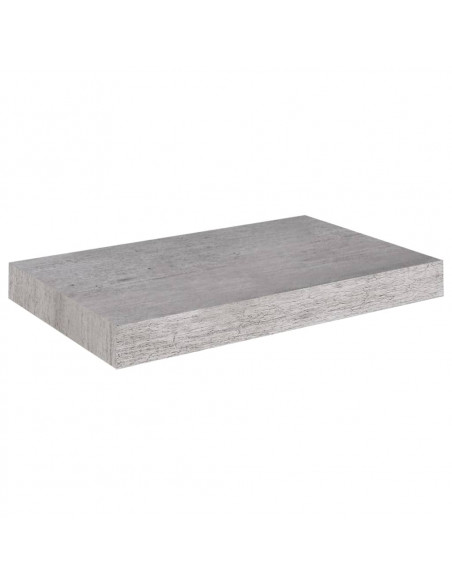 Scaffali a Parete 4 pz Grigio Cemento 40x23x3,8 cm in MDF