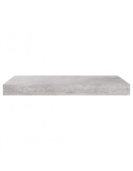 Scaffale a Parete Grigio Cemento 50x23x3,8 cm in MDF