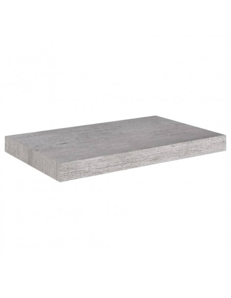 Scaffali a Parete 4 pz Grigio Cemento 50x23x3,8 cm in MDF