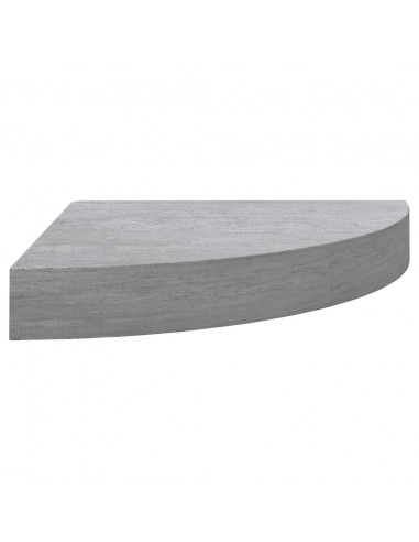 Mensola Angolare Grigio Cemento 35x35x3,8 cm in MDF