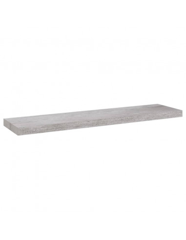 Scaffali a Parete 2 pz Grigio Cemento 90x23,5x3,8 cm in MDF