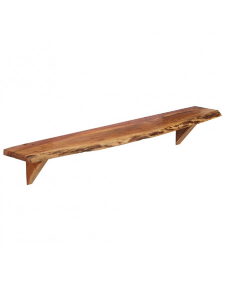 Mensole da Parete 2 pz 110x20x18 cm in Legno Massello di Acacia