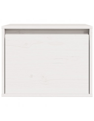 Pensile Bianco 45x30x35 cm in Legno Massello di Pino