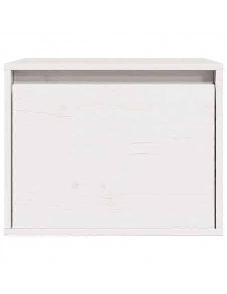 Pensile Bianco 45x30x35 cm in Legno Massello di Pino