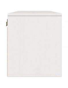 Pensili Bianchi 2 pz 45x30x35 cm in Legno Massello di Pino 2