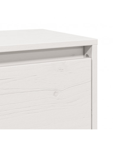 Pensili Bianchi 2 pz 45x30x35 cm in Legno Massello di Pino