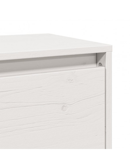 Pensili Bianchi 2 pz 45x30x35 cm in Legno Massello di Pino