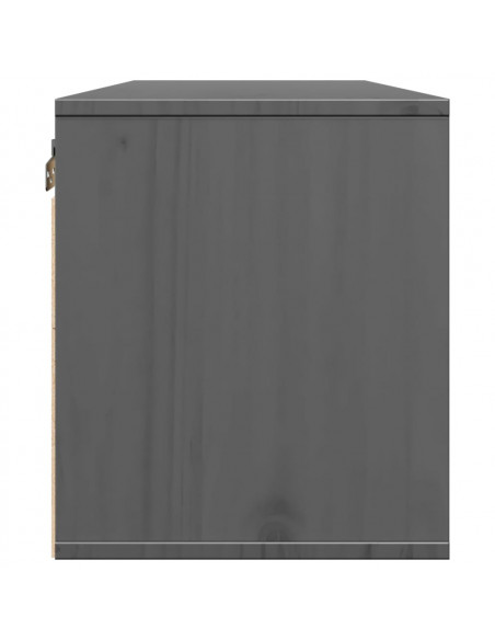 Pensili Grigi 2 pz 45x30x35 cm in Legno Massello di Pino