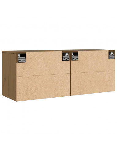 Pensili Miele 2 pz 45x30x35 cm in Legno Massello di Pino