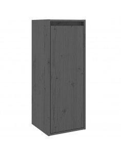 Pensile Grigio 30x30x80 cm in Legno Massello di Pino 2