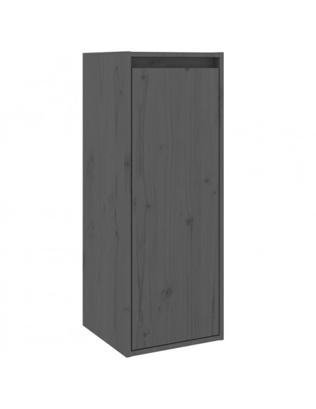 Pensile Grigio 30x30x80 cm in Legno Massello di Pino