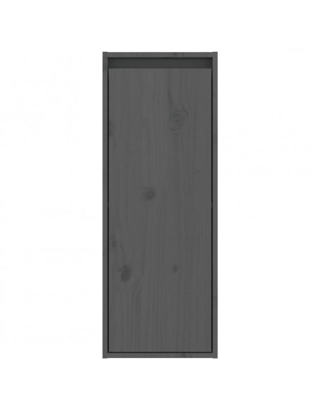 Pensile Grigio 30x30x80 cm in Legno Massello di Pino