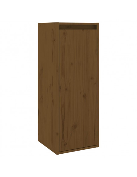 Pensile Marrone Miele 30x30x80 cm in Legno Massello di Pino