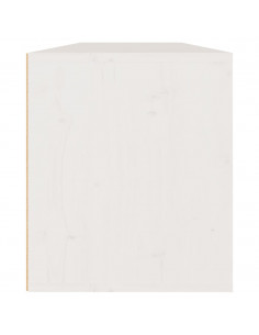 Pensili Bianchi 2 pz 60x30x35 cm in Legno Massello di Pino 2