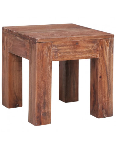 Tavolino da Caffè 30x30x30 cm in Legno Massello di Recupero