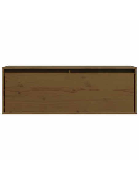 Pensile Marrone Miele 100x30x35 cm in Legno Massello di Pino