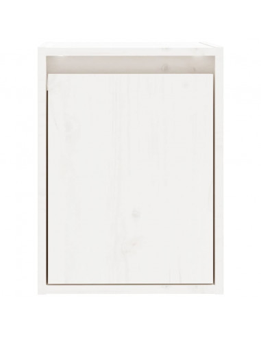 Pensile Bianco 30x30x40 cm in Legno Massello di Pino