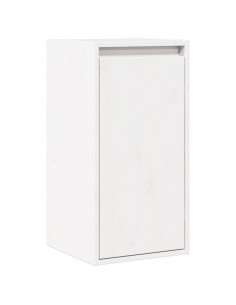 Pensile Bianco 30x30x60 cm in Legno Massello di Pino 2