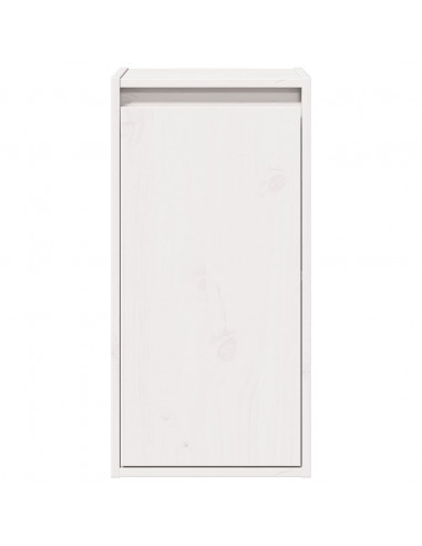 Pensile Bianco 30x30x60 cm in Legno Massello di Pino