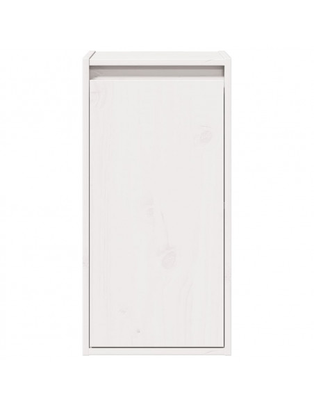 Pensile Bianco 30x30x60 cm in Legno Massello di Pino