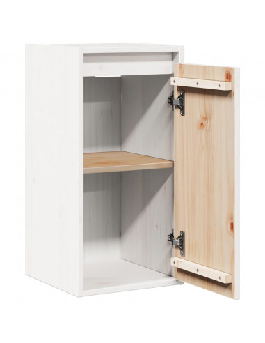 Pensile Bianco 30x30x60 cm in Legno Massello di Pino