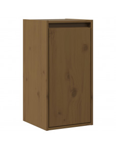 Pensile Marrone Miele 30x30x60 cm in Legno Massello di Pino 2