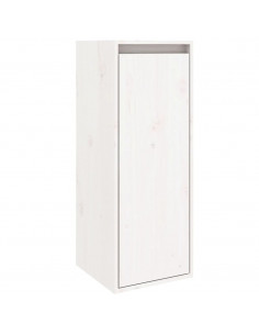 Pensile Bianco 30x30x80 cm in Legno Massello di Pino 2