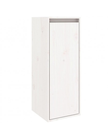 Pensile Bianco 30x30x80 cm in Legno Massello di Pino