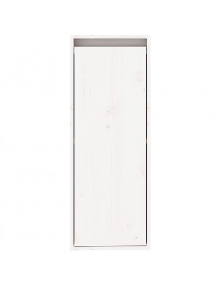 Pensile Bianco 30x30x80 cm in Legno Massello di Pino
