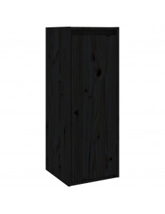 Pensile Nero 30x30x80 cm in Legno Massello di Pino 2