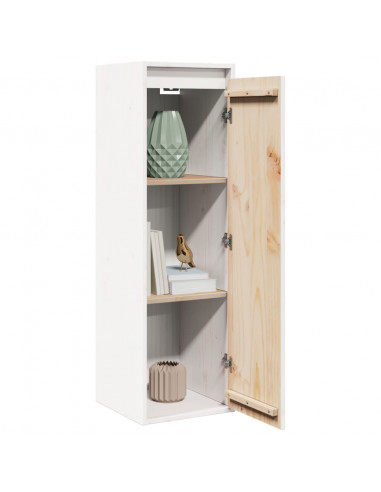 Pensili Bianchi 2 pz 30x30x100 cm in Legno Massello di Pino