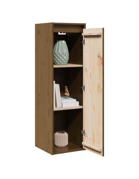 Pensili Miele 2 pz 30x30x100 cm in Legno Massello di Pino