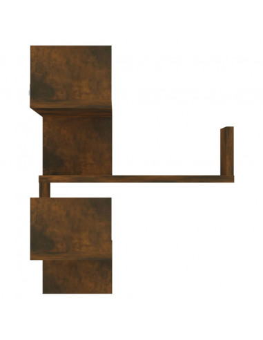 Scaffale Parete Angolo Rovere Anticato 40x40x50cm Multistrato