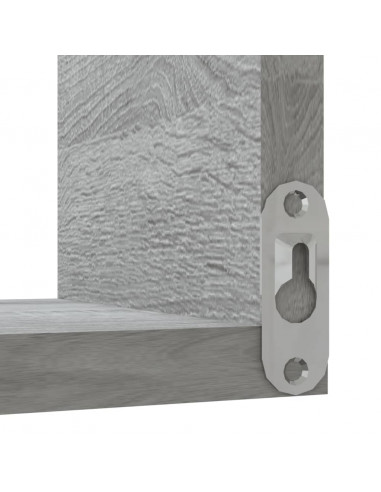 Scaffale Parete Angolo Grigio Sonoma 40x40x50cm Multistrato