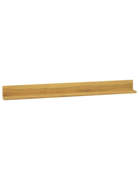 Mensole da Parete 2 pz 110x10x10 cm in Legno Massello di Teak
