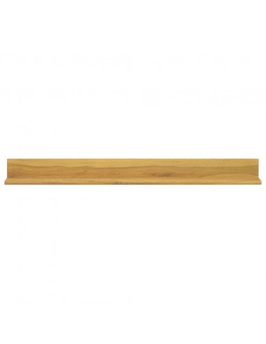 Mensole da Parete 2 pz 110x10x10 cm in Legno Massello di Teak