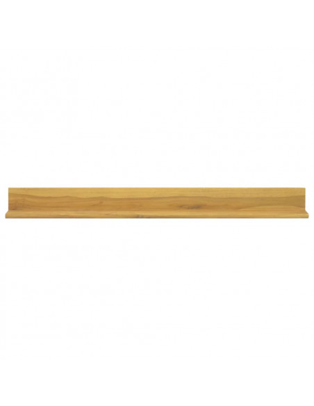 Mensole da Parete 2 pz 110x10x10 cm in Legno Massello di Teak