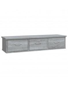 Mobile a Muro Grigio Sonoma 88x26x18,5 cm in Legno Multistrato 2