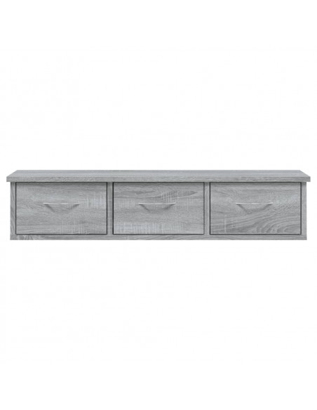Mobile a Muro Grigio Sonoma 88x26x18,5 cm in Legno Multistrato