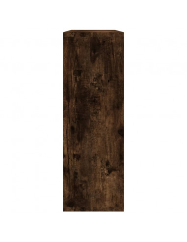 Mensola a Muro Rovere Fumo 104x20x58,5 cm Legno Multistrato